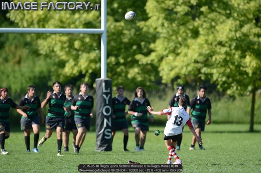 2015-05-16 Rugby Lyons Settimo Milanese U14-Rugby Monza 0819
